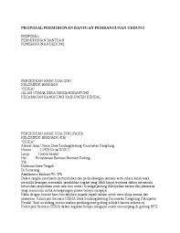 Related posts to contoh proposal pengajuan dana csr bank bjb. Doc Proposal Permohonan Bantuan Pembangunan Gedung Puji Hartatik Academia Edu