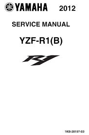 03 yamaha r1 wiring diagram. Yamaha Yzf R1 B 2012 Service Manual Pdf Download Manualslib