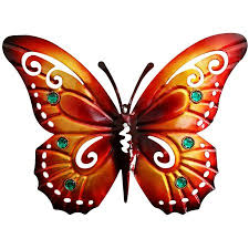 Check out our butterfly wall decor selection for the very best in unique or custom, handmade add to favorites. Metal Butterfly Wall Decor Outdoor Statues Butterfly Patio Wall Decoration Inspirational Wall Decor Sculpture For Patio Garden Backyard Outdoor And Indoor Orange Walmart Canada
