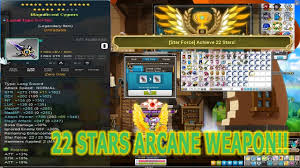 Soul weapons can only be created from lv. Maplestory Gms 22 Star Force Zero Arcane Weapon Youtube