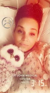 I'm in the hospital. With a whole in my stomach