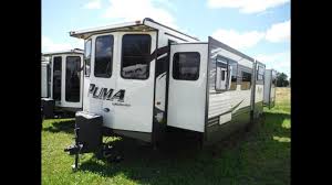 2 bedroom travel trailers for sale from the industry's top manufacturers. 2016 Puma 39bht 2 Bedroom Park Model Trailer Camp Out Rv In Stratford Youtube