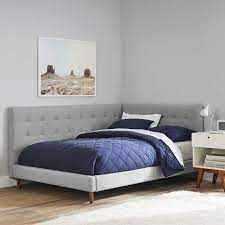 Lexington collection full platform bed. West Elm X Pbt Grid Tufted Corner Platform Bed Pottery Barn Teen