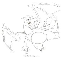 Pokemon Glurak Malvorlage Coloring And Malvorlagan