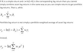 What Are The Pros And Cons Of Different Methods To Calculate Asset Returns