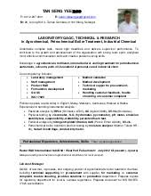 Ensure smooth operations of equipment and tools at the factory. Cv Update For Jobstreet