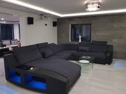 Polster Wohnlandschaft Swing U Form Wohnzimmermobel Modern Ecksofa Design Stilvolle Wohnzimmer