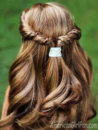 Doll Hairstyle Easy Half Up Twist With Braids American Girl Hairstyles American Girl Doll Hairstyles Barbie Hairstyle
