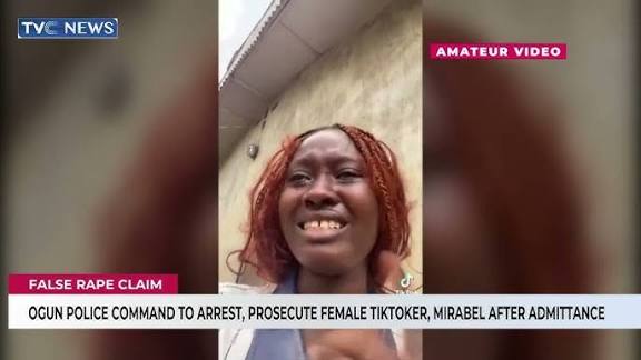 Ogun Police Command To Arrest, Prosecute Female Tiktoker, Mirabel After Admitting False Rape Claim