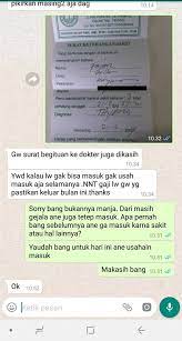 Contoh surat izin tidak masuk kerja lewat wa izin sakit lewat sms. Get Cara Membuat Surat Izin Tidak Masuk Sekolah Lewat Wa Images