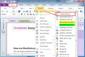 Where Is To Do List In Microsoft Onenote 2010 And 2013 One Note Microsoft Microsoft Point Words