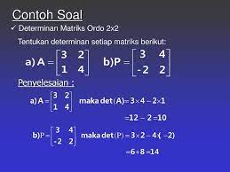Check spelling or type a new query. Determinan Matriks Materi Determinan Contoh Soal Determinan Ppt Download