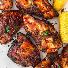 Rub with salt, pepper, and garlic powder. Grilled Bbq Chicken Recipe Little Sunny Kitchen