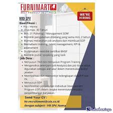 Check spelling or type a new query. Lowongan Kerja Pt Furnimart Mebelindo Sakti Bogor Januari 2021