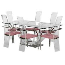 1stdibs Lucite And Glass Dining Table And 6 Chairs By Maison Jansen Explore Items From 1 700 Gl Antique Dining Room Sets Dining Room Sets Glass Dining Table