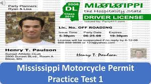 Mississippi Motorcycle Permit Practice Test 1 Youtube