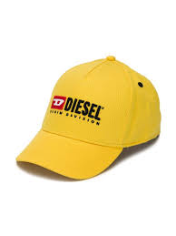 Diesel Kids Embroidered Logo Cap Farfetch Hats For Men Cap Back To Black