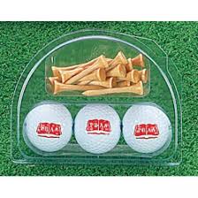 premium promotional 3 golf ball and tee
