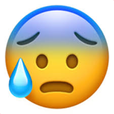 Face With Open Mouth And Cold Sweat Emoji Smiley Emoji Wallpaper