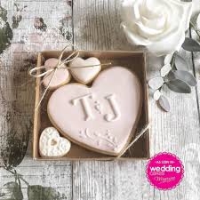 Our Personalised Wedding Cookie Favours Featured In Wedding Cakes Magazine Autumn 2017 Edition Cookie Wedding Favors Wedding Cookies Wedding Gift Favors