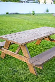 Easy Diy Picnic Table In 2020 Picnic Table Diy Picnic Table Build A Picnic Table