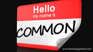 Top 100 baby boy names that start with c. Common Surnames How Unique Is Yours Genealogy Gems