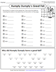 Rounding Nearest Ten Math Riddle Worksheet Rounding Lesson Letter Recognition Worksheets Rounding Worksheets