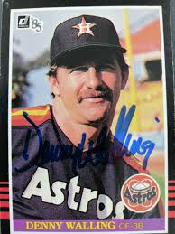 1985 Donruss SIGNED: Denny Walling, ASTROS #527