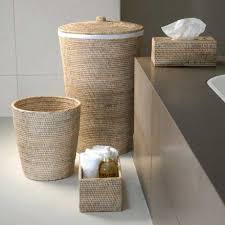 Assortiment Rotin Clair Meuble Rangement Salle De Bain Panier A Linge Meuble Rangement
