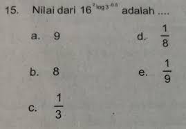 Program menghitung pangkat dengan x bilangan real dan y bilangan bulat. Nilai Dari 16 Log 3 Pangkat 0 5 Adalah Tolong Dibantu Brainly Co Id