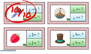 Juegos de preescolar y kínder para aprender el abecedario, los números, colores, y figuras. Fichas Interactivas Para Trabajar Las Trabadas Orientacion Andujar