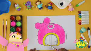Didi and his friends are having all sorts of fun in each one of the pictures in this coloring game. Colouring For Kids Fun Play With Didi Friends How To Colour Nana S House Youtube