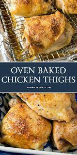 Oven Baked Chicken Thighs Oven Baked Chicken Thighs Boneless Chicken Thigh Recipes Baked Chicken Thighs