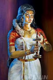 100% hand painted oil painting on artist grade canvas. Art Prints Unknown Artist Kerala Lady With Nilavilakku Lamp Buy Art Print India Innu Art Gallery