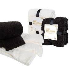 Luxe Collection Super Soft Sherpa Blanket 50in X 60in Five Below Sherpa Blanket Diy Room Decor For Teens Black Friday Gift
