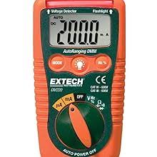 Extech DM220 CAT IV Mini Pocket MultiMeter with Non-Contact ...