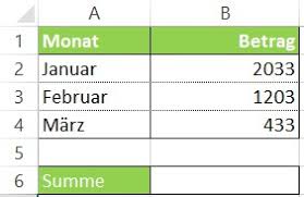 Check spelling or type a new query. Excel Summe Funktion Oder Formel Erklarung Am Beispiel