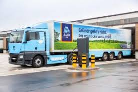Elektrische Framo Vrachtwagen Voor Bevoorrading 50 Supermarkten In Ruhrgebied By Aldi Sud Aldi Vrachtwagens