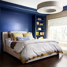 Two colors that will create a pleasing color scheme for your bedroom is yellow and blue. Beautiful Blue And Yellow Bedroom Walls Images Decor And Ideas