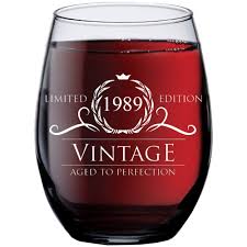 See my shop homepage for the coupon codes: 1989 31st Birthday Gifts For Women Men 15 Oz Stemless Wine Glass 31 Year Old Gift