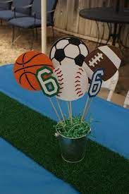 Easy to save little card stock baseballs with a personalized message. Sports Centerpiece Sports Party Centerpiece Sports Theme Baby Shower Centerpiece Sports Birthday Centerpiece Baseball Centerpiece Sports Themed Birthday Party Sports Themed Party Sports Party Centerpieces