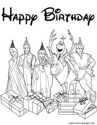 Princess crown printable coloring pages crown clip art. Disneys Frozen Cast Happy Birthday Wishes Colouring Page Coloring Pages Printable