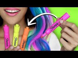 How To Make Diy Hair Dye With School Supplies Glow In The Dark Hair Youtube Diy Hair Dye Washable Hair Dye Homemade Hair Dye