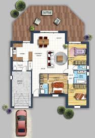 Maison 101 M2 M2 Maison Plansdemaisonrectangulaire In 2020 House Plans House Design Sims House