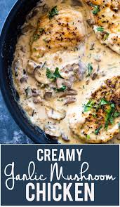 Creamy Garlic Parmesan Mushroom Chicken Low Carb Keto Gimme Delicious Creamychicken In 2020 Recipes Healthy Recipes Cooking Recipes