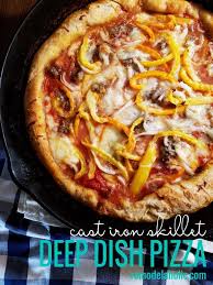A Yummy Weeknight Dinner Skip Pizza Delivery With This Cast Iron Skillet Deep Dish Pizza Recipe Via Remodelahol Deep Dish Pizza Deep Dish Pizza Recipe Recipes