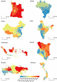 Road access gaps at the subnational level. Different colors indicate... |  Download Scientific Diagram