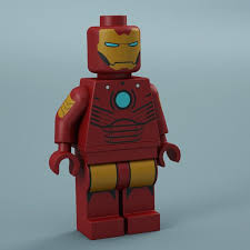 3d Model Lego Man Iron Lego Iron Man By 3d Picasso Lego Iron Man Lego Man Lego