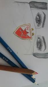 Crvena Zvezda Drawing Feather Wallpaper Red Star Belgrade Iphone Background Wallpaper