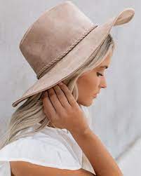 Preorder Hold The Reins Braided Hat Taupe Vici Suede Hat Taupe Hats